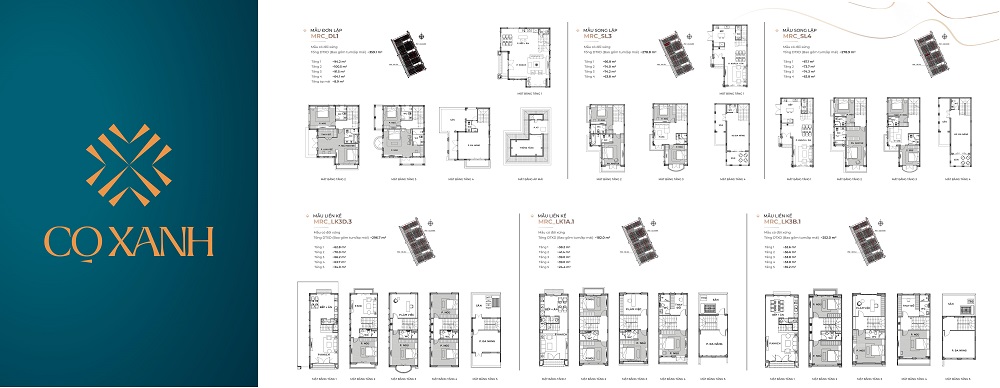 Layout căn hộ phân khu Cọ Xanh Vinhomes The Empire Hưng Yên