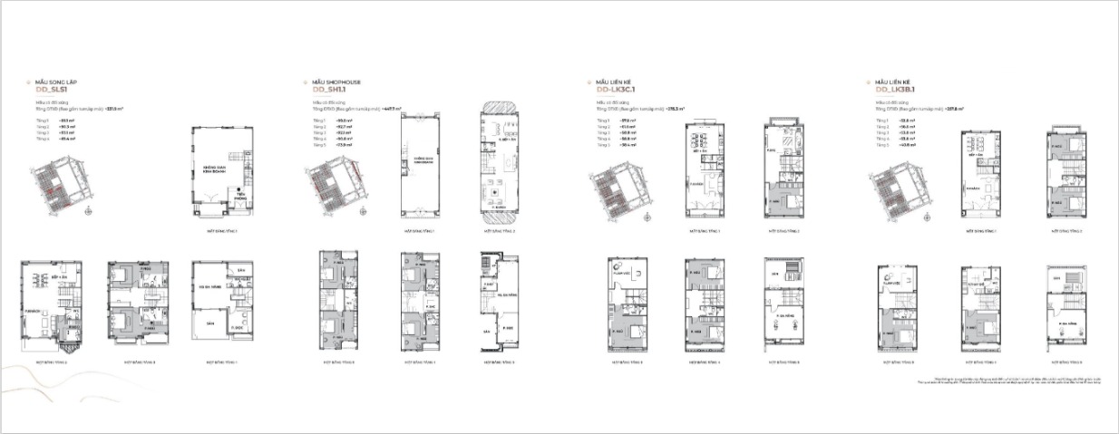 Layout thiết kế phân khu San Hô Vinhomes The Empire Hưng Yên