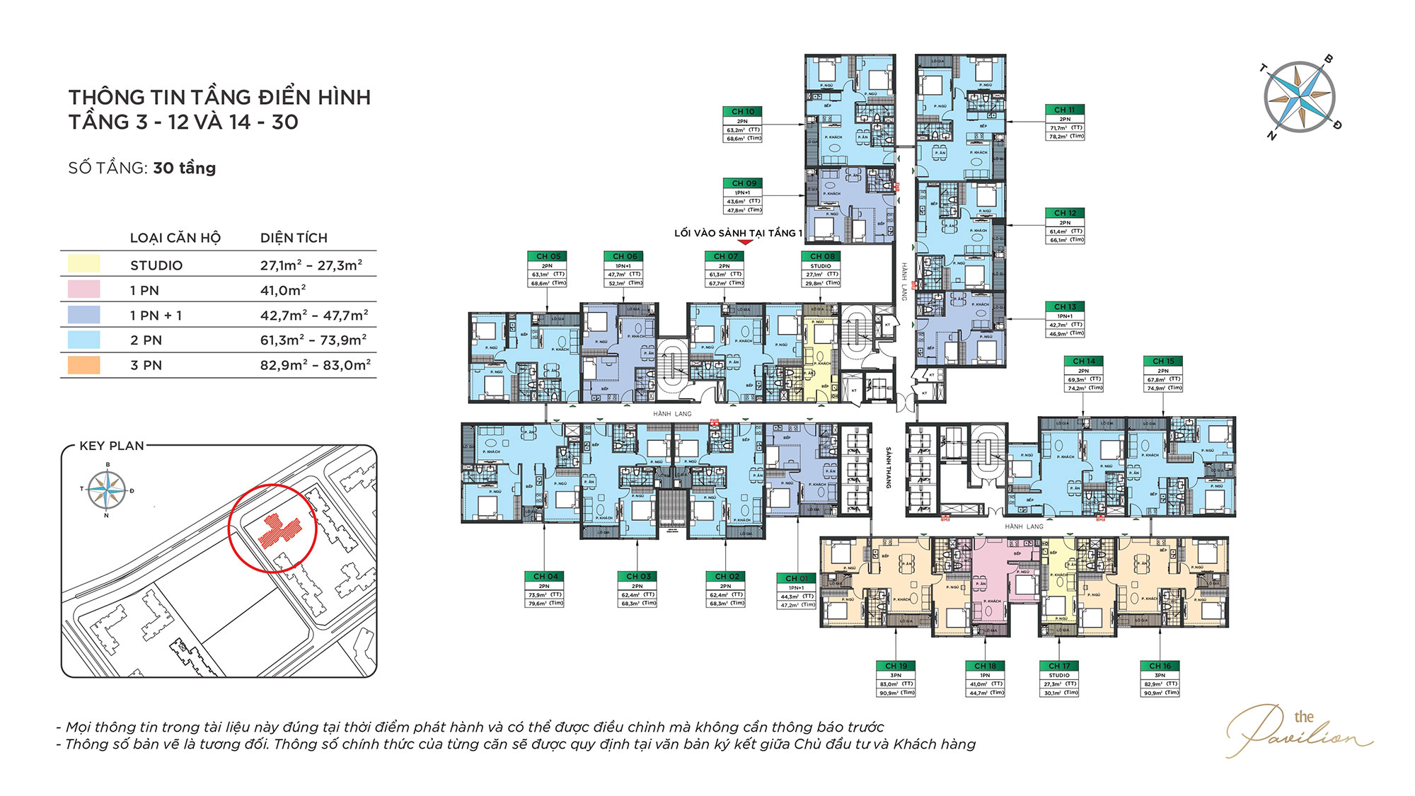 Mặt bằng P2 Pavilion Vinhomes Ocean Park